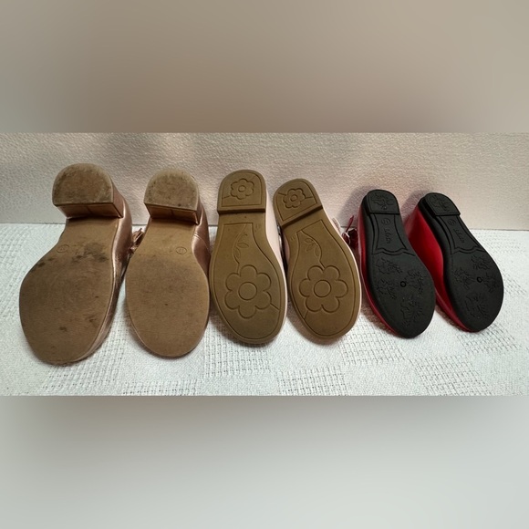 Bundle Rachel Shoes Kids Mary Jane Dress Shoes - Red, Pink, and Gold - Picture 5 of 11